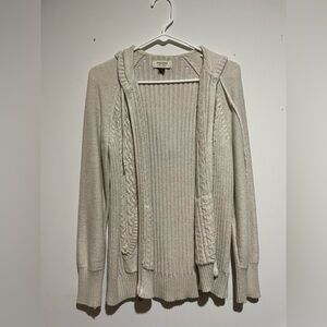 Long sleeve zip up cardigan